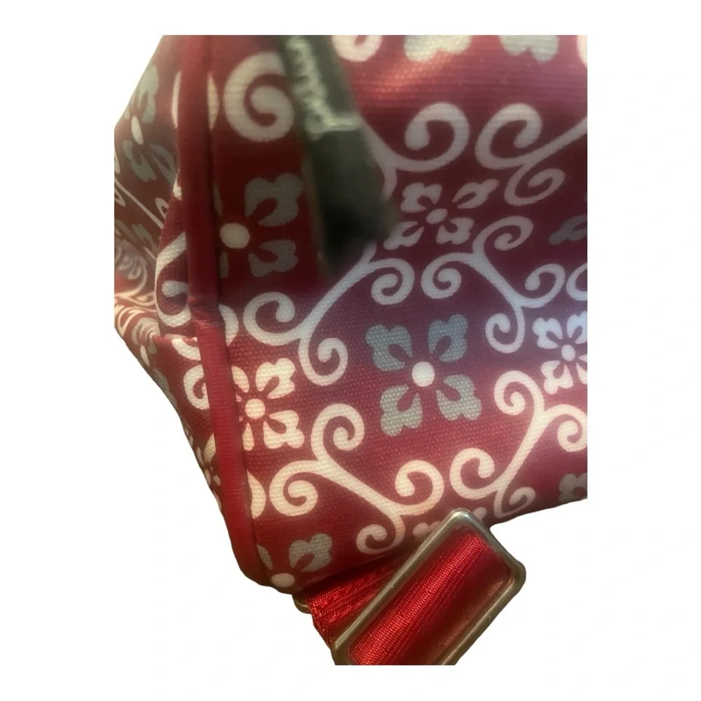 Petunia Pickle Bottom Boxy Backpack Diaper Bag Red Gray